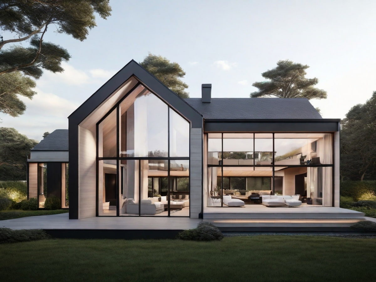 Fasad Rumah Scandinavian Modern